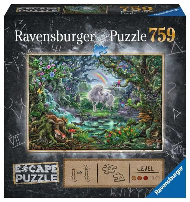 Escape puzzle - La licorne - Ravensburger - Puzzle fantastique de 759 pièces pour enfants à partir de 12 ans-1