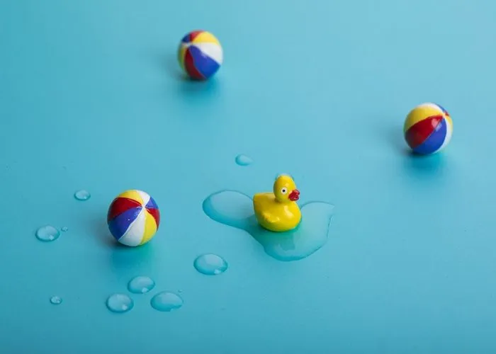 Bouteille avec canard-1