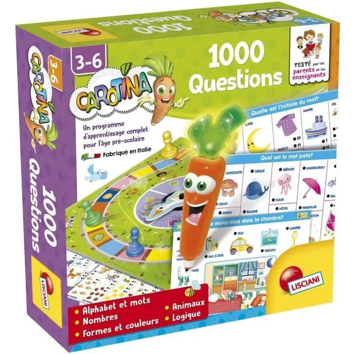 Stylo parlant - CAROTINA - 1000 Questions, Fiches éducatives-0
