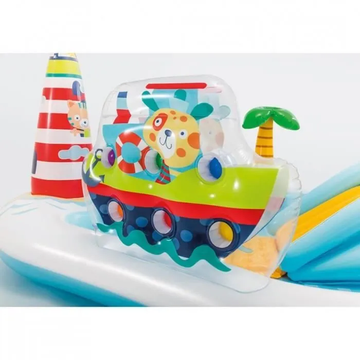 Aire de Jeux Gonflable - PARIS PRIX - Sea Paradise - Vinyle - Extérieur - 3 ans et plus-2