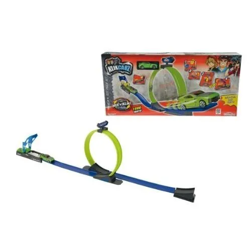 Circuit Klikcarz - MAJORETTE - Track Pack - Voiture à construire - Boucle de piste-0