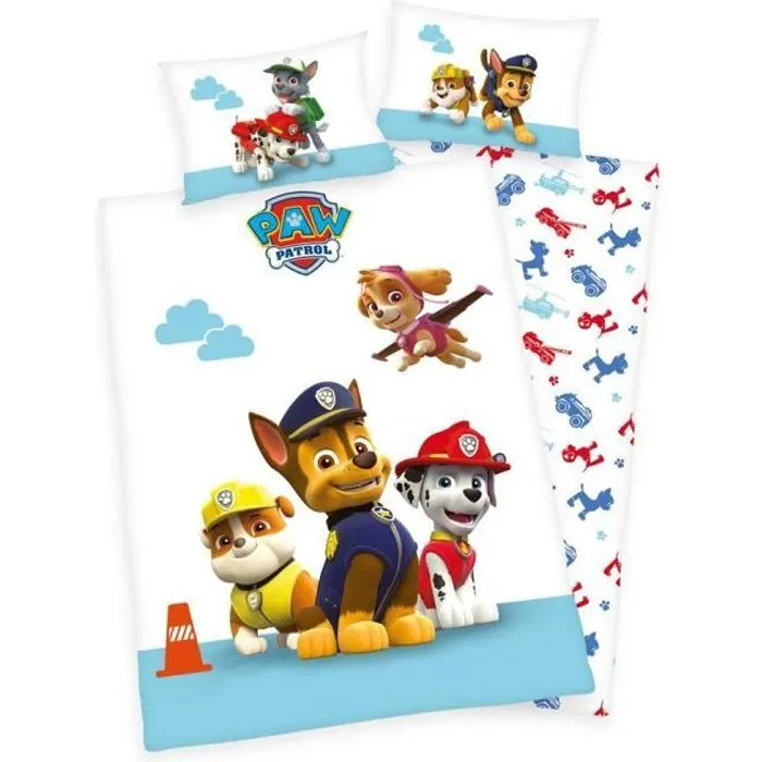 Paw Patrol - Housse de Couette & Taie Réversible - Bébé Tout-0