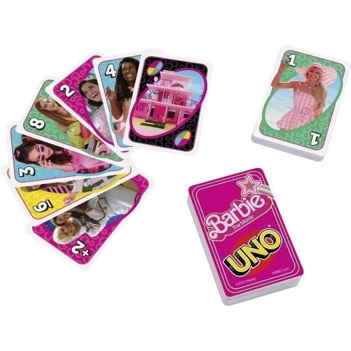 Jeu de cartes UNO BARBIE LE FILM - BARBIE - Pour toute la famille - 7 ans et plus-2