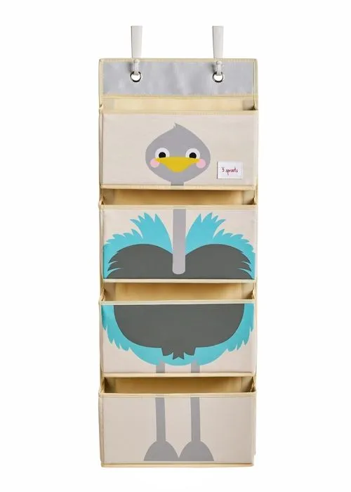 3 Sprouts - Rangement mural Autruche - ELEMENTS FOR KIDS-0