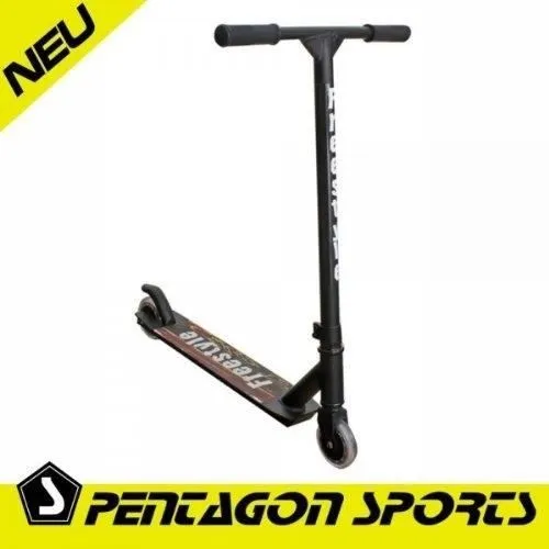 Trottinette free style - SONSTIGE 659935 - Noir - Robuste et solide - Guidon renforcé-0