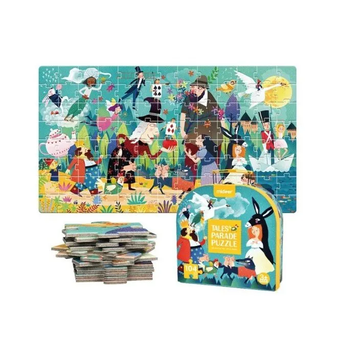 Mideer - Ma Valise Puzzle Contes 104 pcs - TROUSSELIER-1