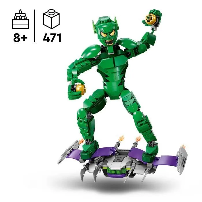 LEGO® Marvel 76284 Figurine du Bouffon Vert à Construire Jouet Enfant Super-héros-1