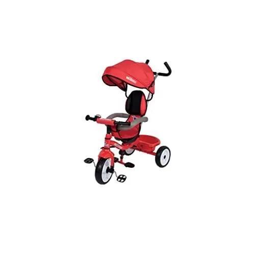 Tricycle COLIBRI - Modèle COLIBRINO - Rouge - 86 x 50 x 98 cm - Siège rotatif à 360°-0