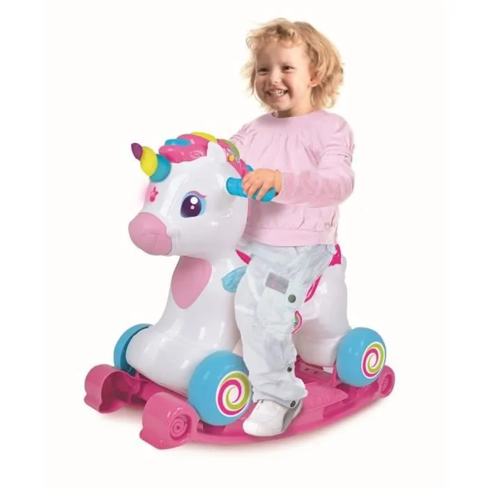 Licorne à Bascule et Porteur Zoé Ma Licorne Préférée de Baby Clementoni-1