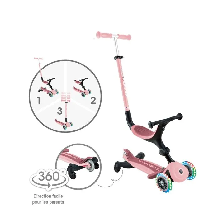 Trottinette - Globber - NTGB0000749-310 - 3 roues - 100 kg - 3 ans et plus - Pastel rose-5