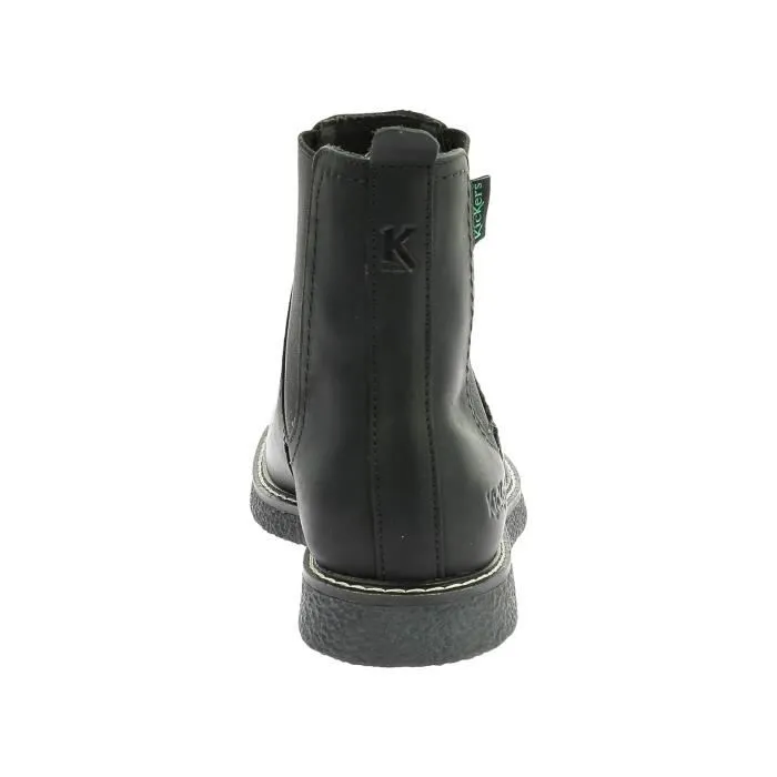 Bottines Cuir Kickers Kick Lorel - Noir-Sem-Mat - Femme - Moyenne - Adulte - Plat-2