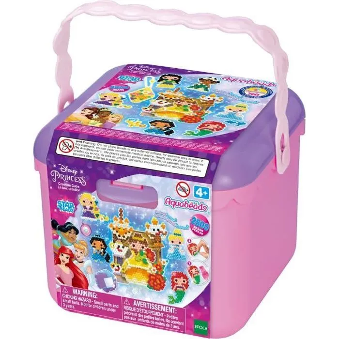 Jouet AQUABEADS - Princesses Disney - Recrée les scènes de tes films préférés - Rose - Mixte - Enfant - 4 ans-0