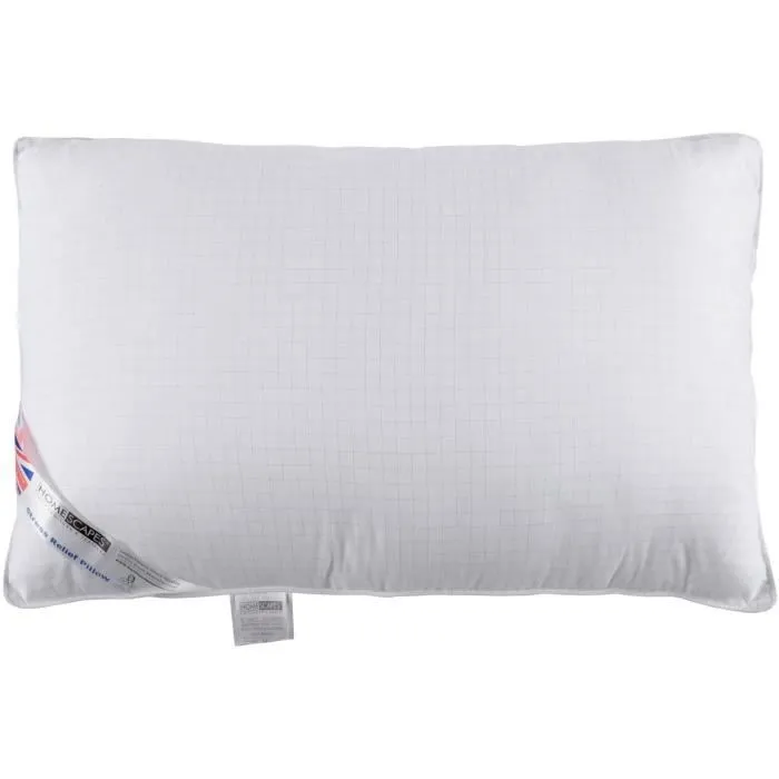 Oreiller - HOMESCAPES - 50 x 75 cm - Anti-stress - Microfibre - Fibres de carbone-2