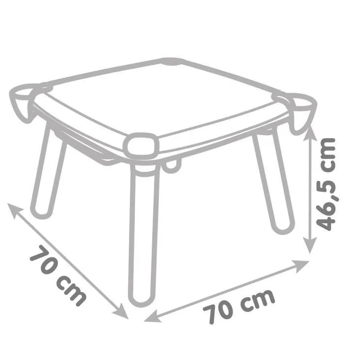 Smoby - Table enfant Créative - Feutre effacable pour la table + 2 grandes feuilles de coloriage - 3 rangements - Dès 3 ans-4