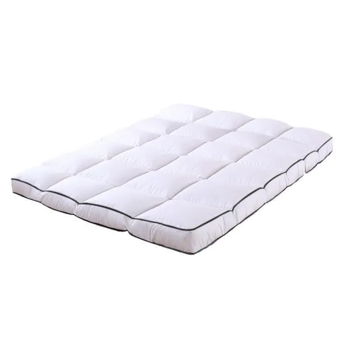 Surmatelas Plumes 140x190 by Sampur | 100% Plumes de Canard | Mi-Ferme et Moelleux | Épaisseur 8 cm-2