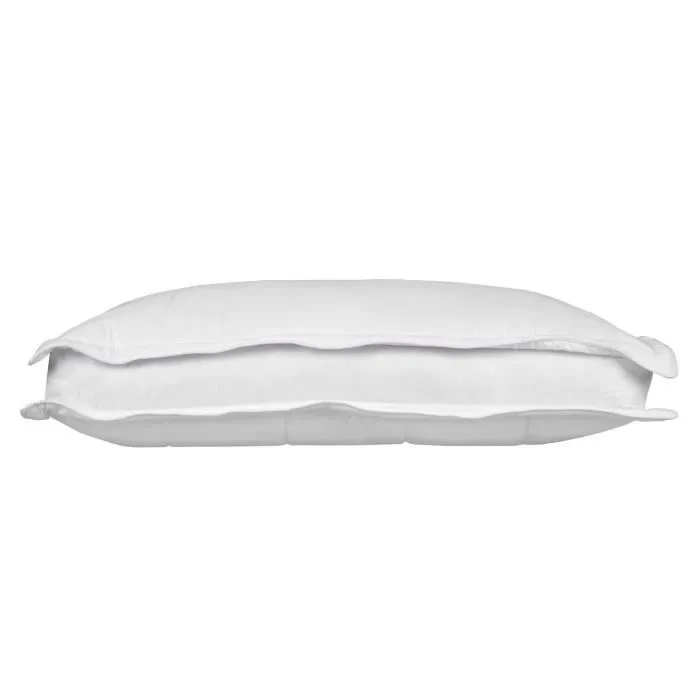 Oreiller en coton bio et fibre de bambou - Antiacarien - Oreiller rectangulaire 42x64 cm-2