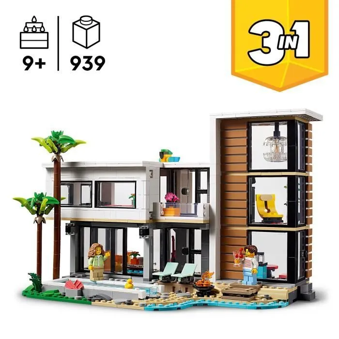 LEGO® Creator 31153 La maison moderne - À transformer en immeuble de 3 étages ou en chalet-1