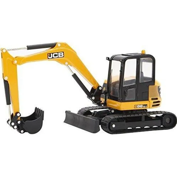 Minipelle JCB Midi 86C-1 - TOMY - Véhicule miniature - Jaune, noir - Intérieur - Pour enfant de 3 ans et plus-0
