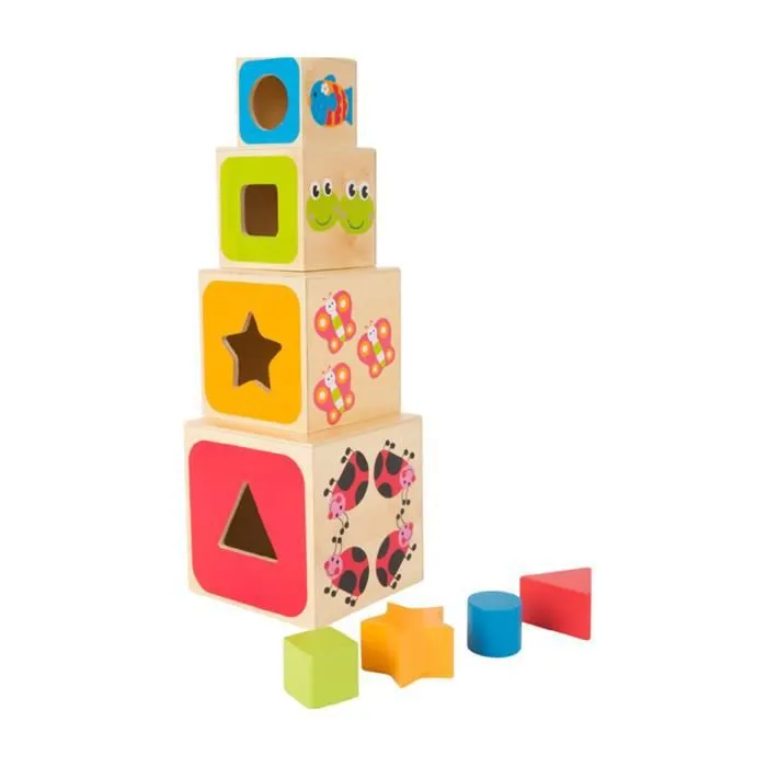 Jeu en bois - Cubes à empiler Alphabet - Legler 10627-0