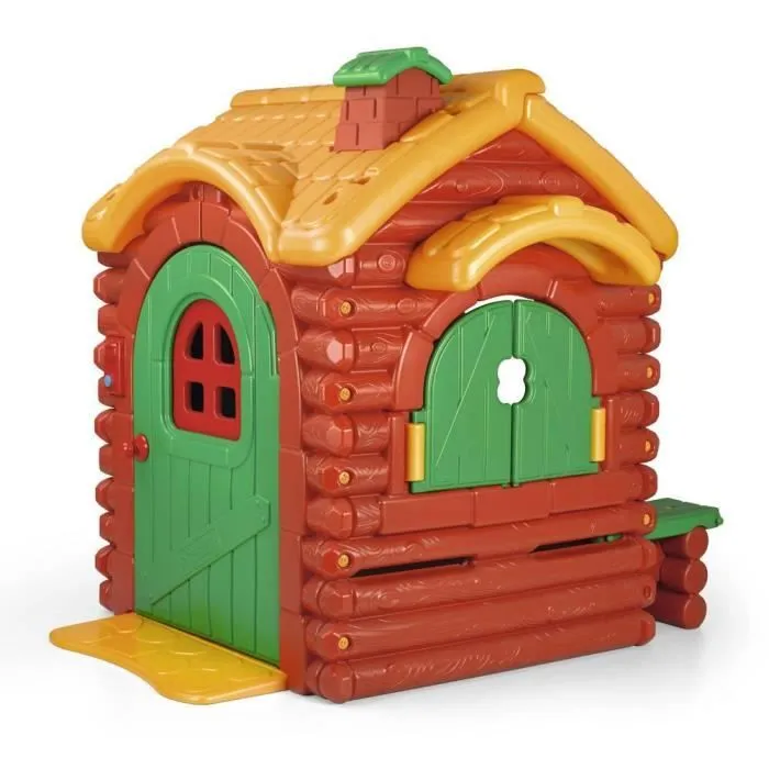 Maison de jeux - FEBER - Le Refuge de Montagne - Plastique Anti-UV - Avec tablette et bancs-3