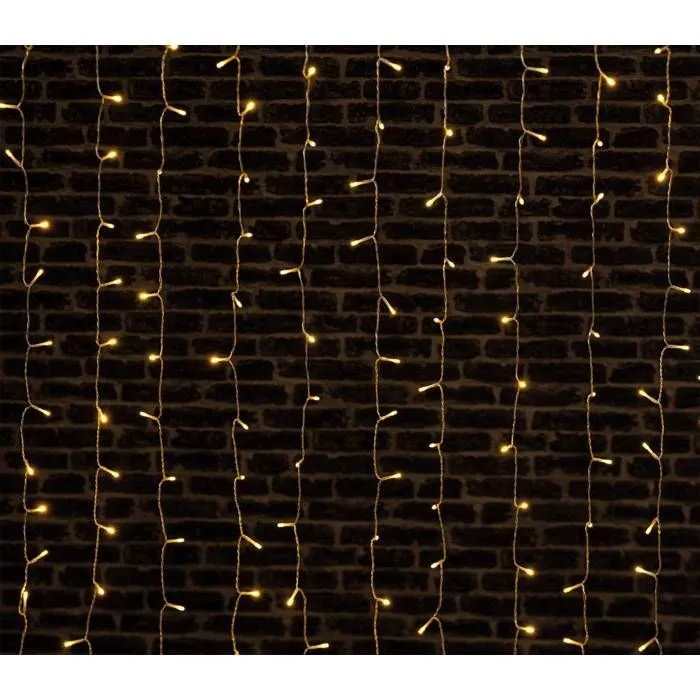Rideau de façade extérieur 600 LED blanc chaud  Feeric lights & christmas-0
