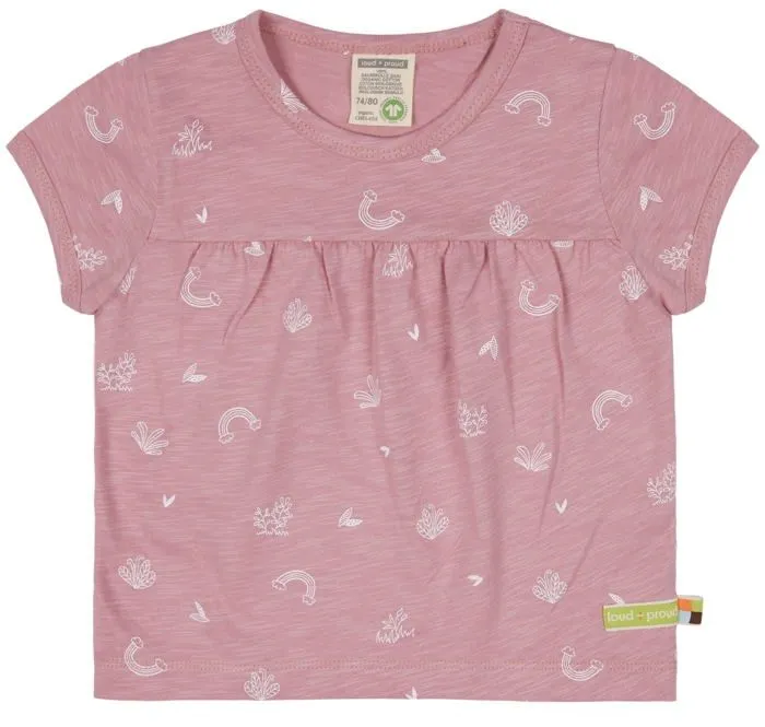 T-shirt Loud + proud - 1122 - loud + proud Jersey Slub avec Impression, Certifie Gots T-Shirt Fille-0