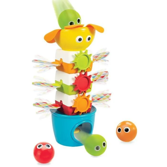 Jouet d'éveil bébé - Yookidoo - Tumble Ball Stacker - Bleu - 12 mois-0