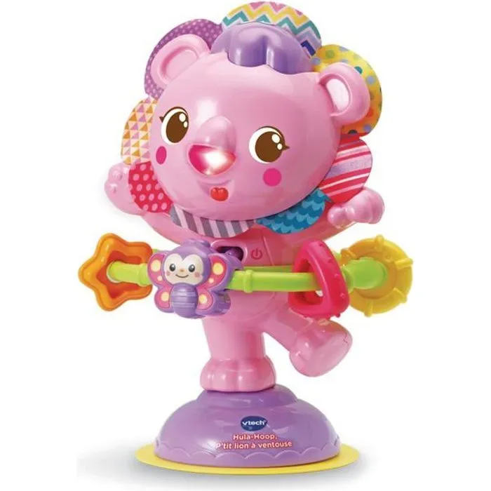Jouet d'éveil VTECH BABY - Hula-Hoop, P'tit Lion à Ventouse - Rose-0