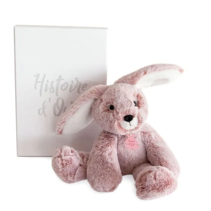 Histoire d'Ours - Peluche Lapin Rose Sweety Mousse 25 cm - DOUDOU ET COMPAGNIE-3