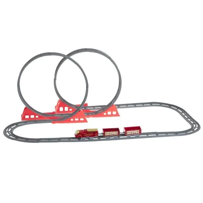 Train de Noël - Fééric - Looping Musical - 49 pièces - Multicolore - Intérieur-0