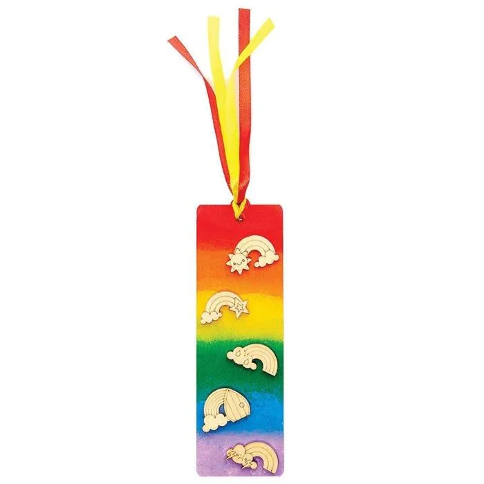 Jeu de peinture Baker ross - FC755 - Mini Formes en Bois motif Arc en Ciel - Lot de 100, Bois Loisir Creatif ()-2