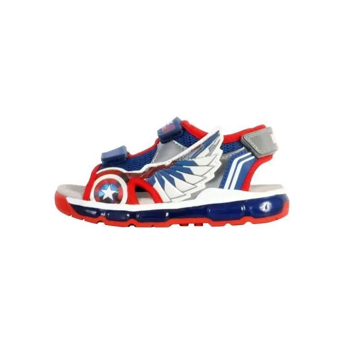 Sandales Cuir  Geox Android - Bleu/Rouge-0