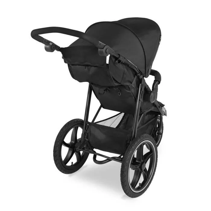 HAUCK Buggy Poussette - Noir - 3 roues Runner 2-2