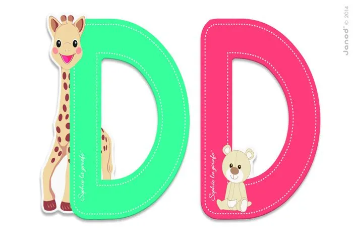 Janod - Lettre D Sophie la Girafe - JURATOYS-0