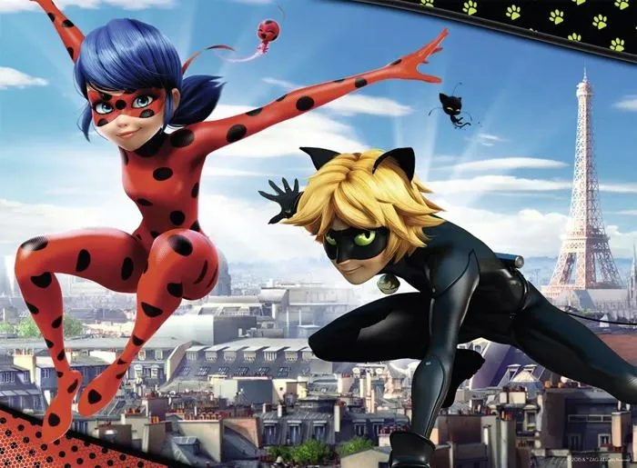 Puzzle - NATHAN - Lady Bug - 150 pièces - Rouge - Dessins animés et BD-0