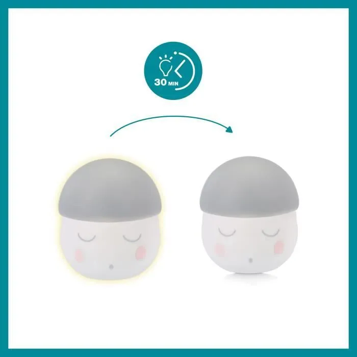 Babymoov Veilleuse LED à capteur Squeezy Gris et blanc-3