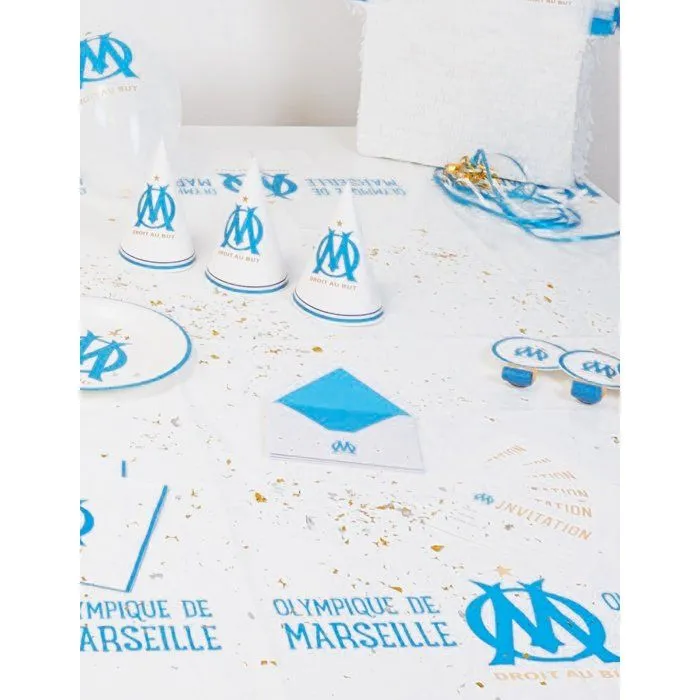 Cartes d'invitation - Olympique de Marseille - 6 cartes + enveloppes - Collection officielle - Mixte - Blanc-1