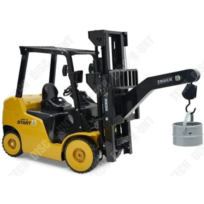 TD® Chariot élévateur électrique à télécommande sans fil Grue de chariot élévateur à 11 canaux-Drone 1 chariot élévateur à fourche-0