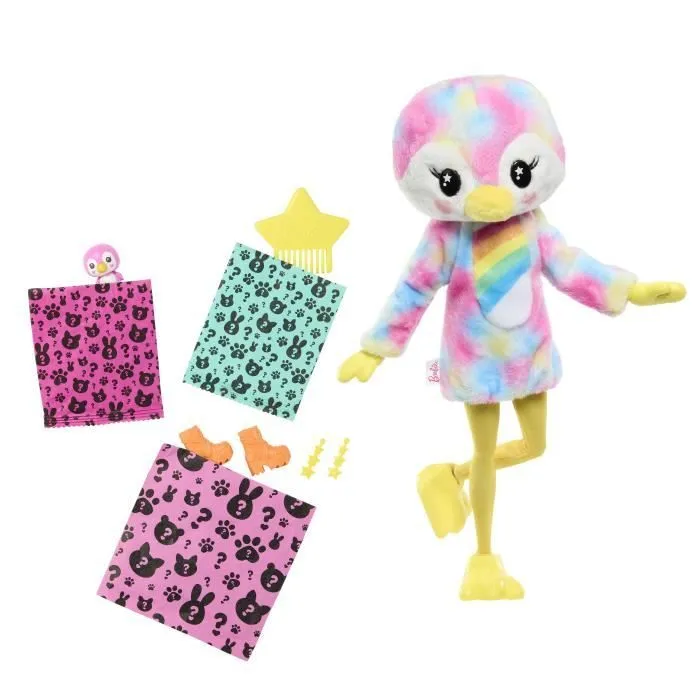 Barbie-Barbie Cutie Reveal-Poupée manchot Rêve Coloré et 10 surprises HRK40-2