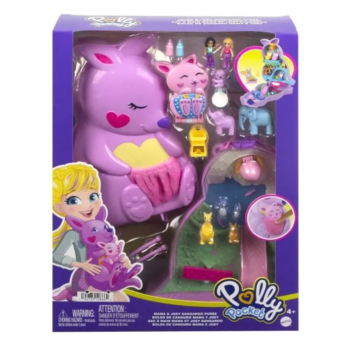 Polly Pocket-Sac Surprises Famille Kangourous HKV50-1