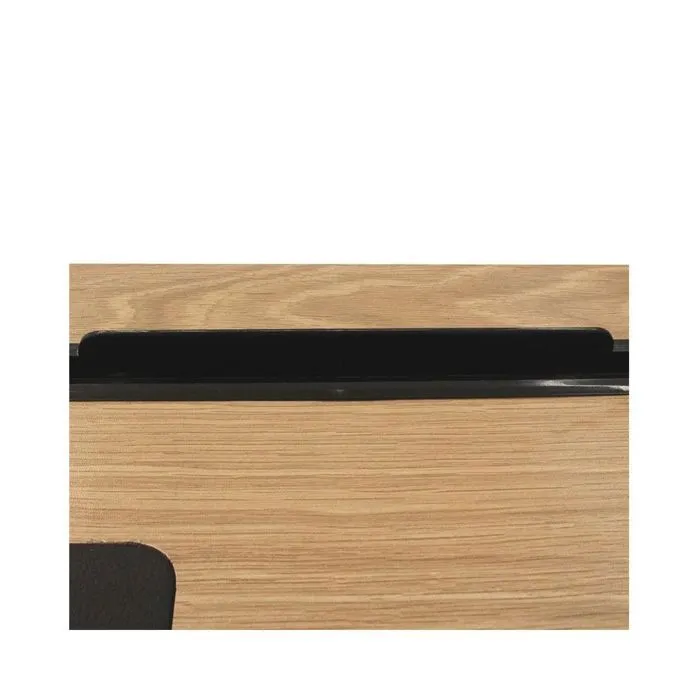 Bureau - 100 x 50,3 x 74 cm - Bois et métal noir-5