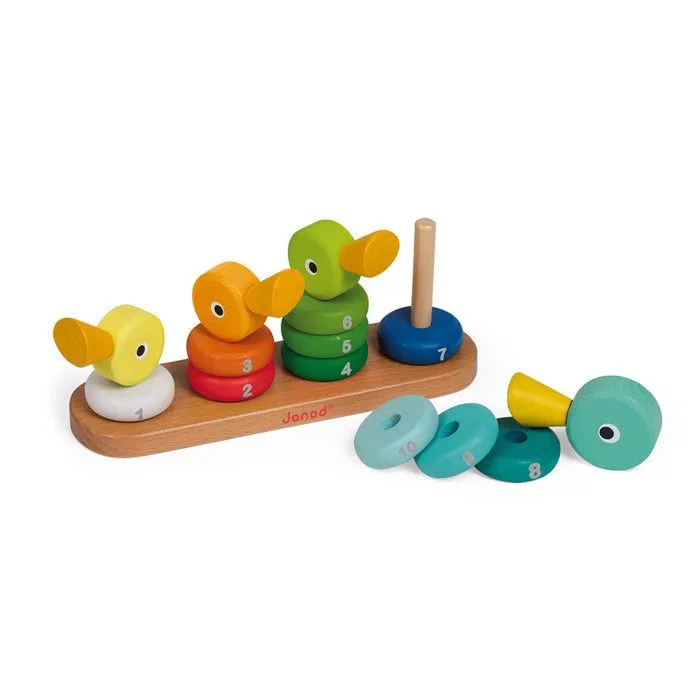 JANOD - Empilable duck Family (bois) - Dès 1 An-2