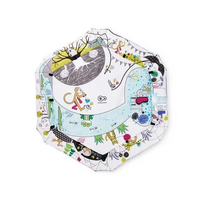 Tapis d'éveil Kinderkraft SMARTPLAY - Fonction parc - Jouets inclus - Norme CE EN 71-1-3