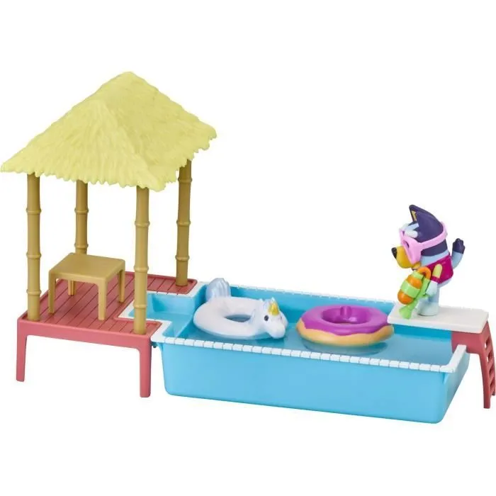 Figurine La Piscine de Bluey - MOOSE TOYS - Playset avec accessoires pour enfants de 3 ans et plus-5