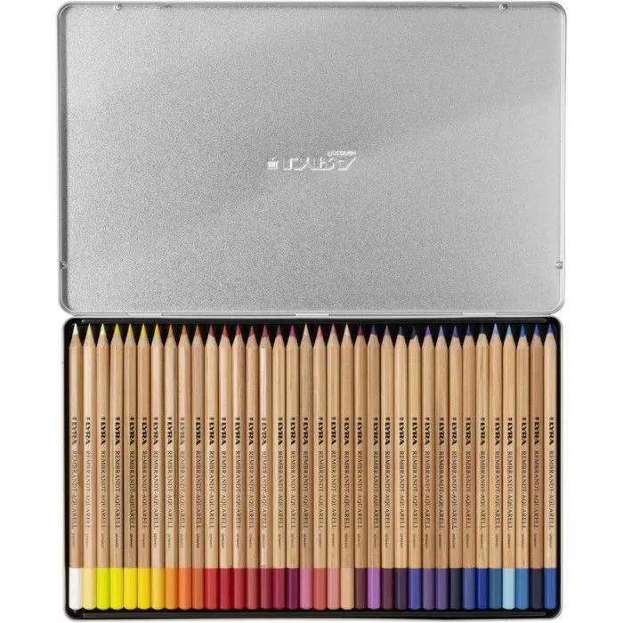 Fournitures de bureau - Lyra - Coffret métal - 72 crayons aquarellables - Multicolore - Mixte-4