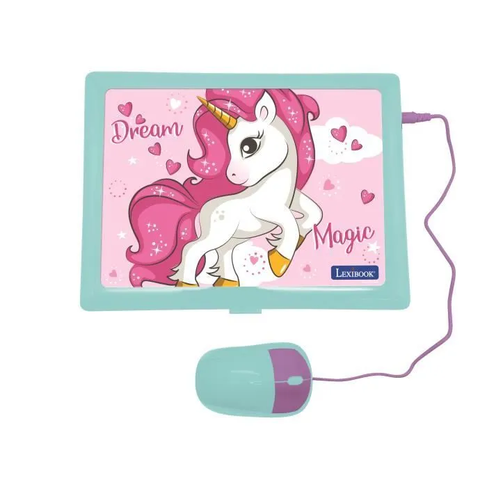 Ordinateur éducatif LEXIBOOK - Licorne - 124 activités - Rose - Pile - Enfant 4 ans-1
