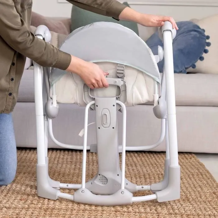 INGENUITY Transat bébé balancelle électrique pliable -Cosy Spot- arche jouets amovible, réglages balancement, minuterie, inclinaison-2