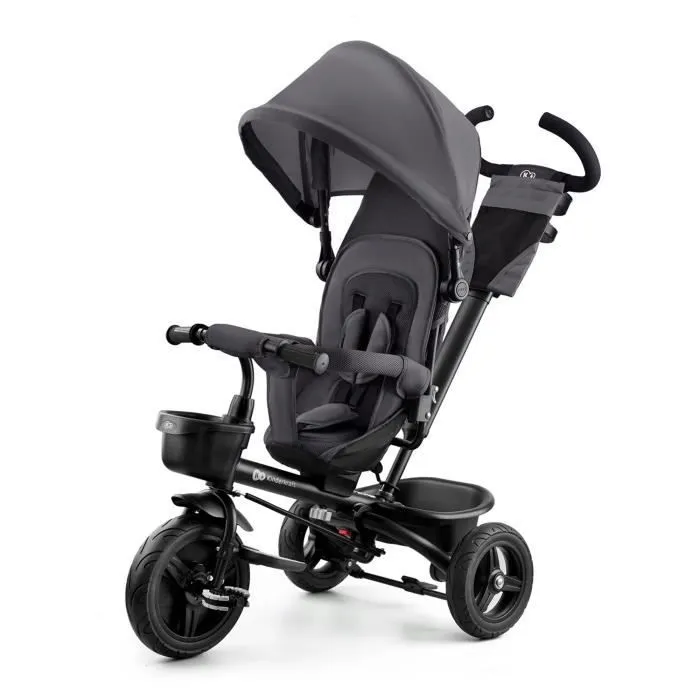 Tricycle évolutif 3 roues KINDERKRAFT Aveo - De 9 mois à 5 ans - Selle pivotante - Gris-0