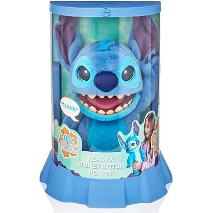 Peluche animatronique - WOW! Stuff - Stitch - 45,7 cm - Plus de 100 combinaisons d'action - Douce et câline-1