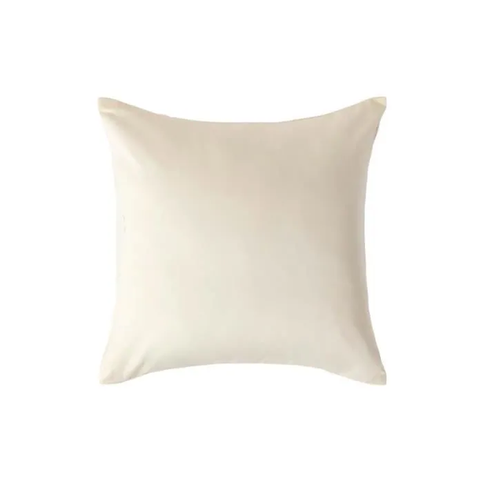 Taie d'Oreiller en coton BIO Crème 400 fils 40 x 40 cm-0